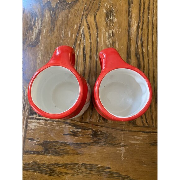 Set Of 2 Red & White Gnome Ceramic Mugs - Picture 6 of 7